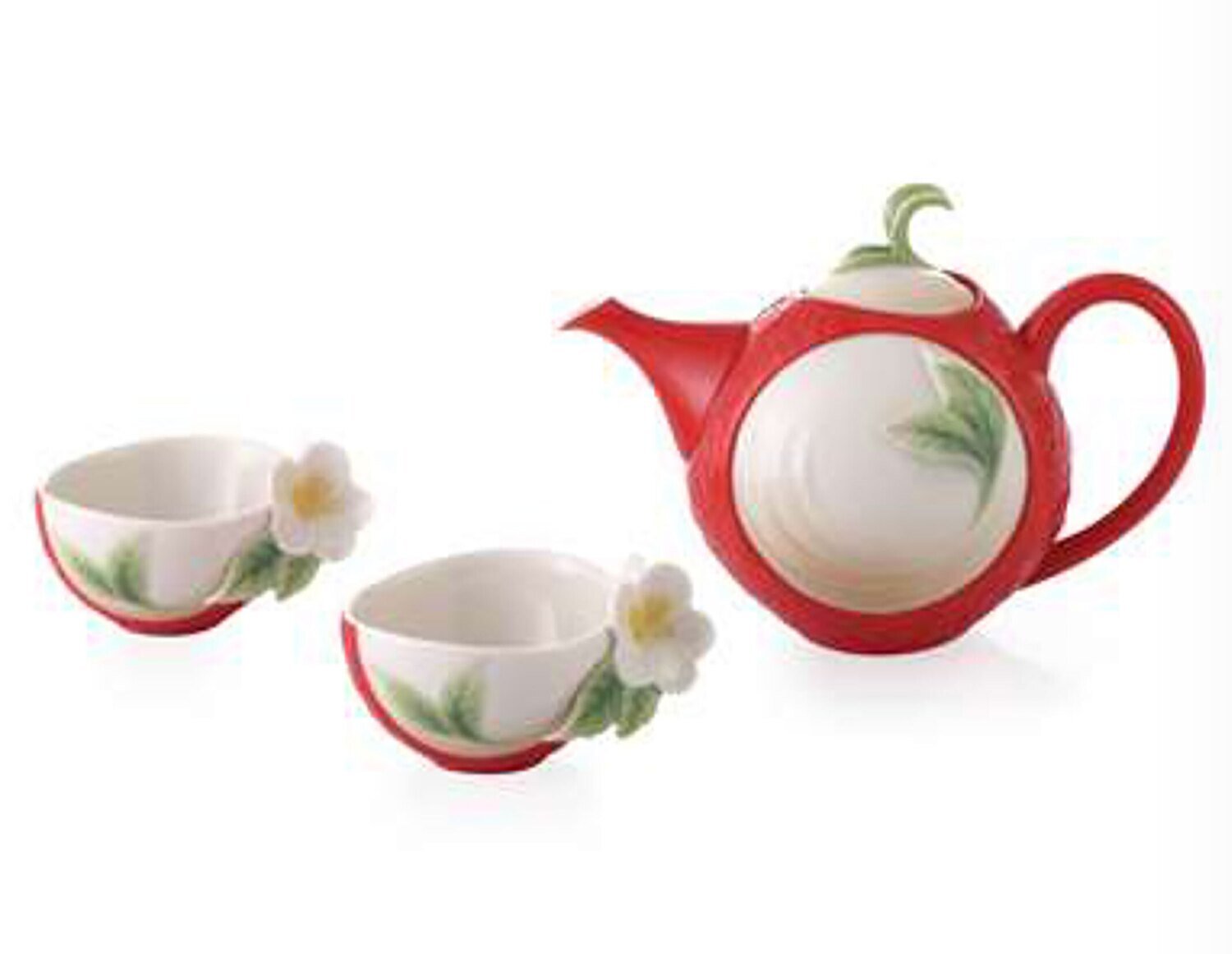 Franz Porcelain Happiness and Wisdom Camellia Design Tea Set FZ03597