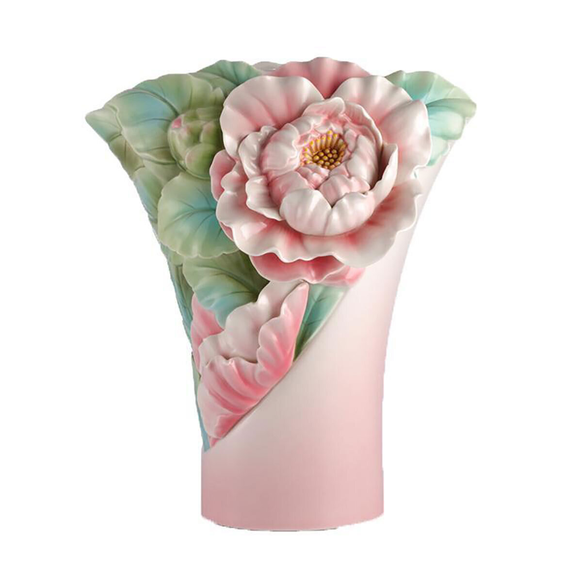 Franz Porcelain Graceful Blossom Camellia Vase FZ02947