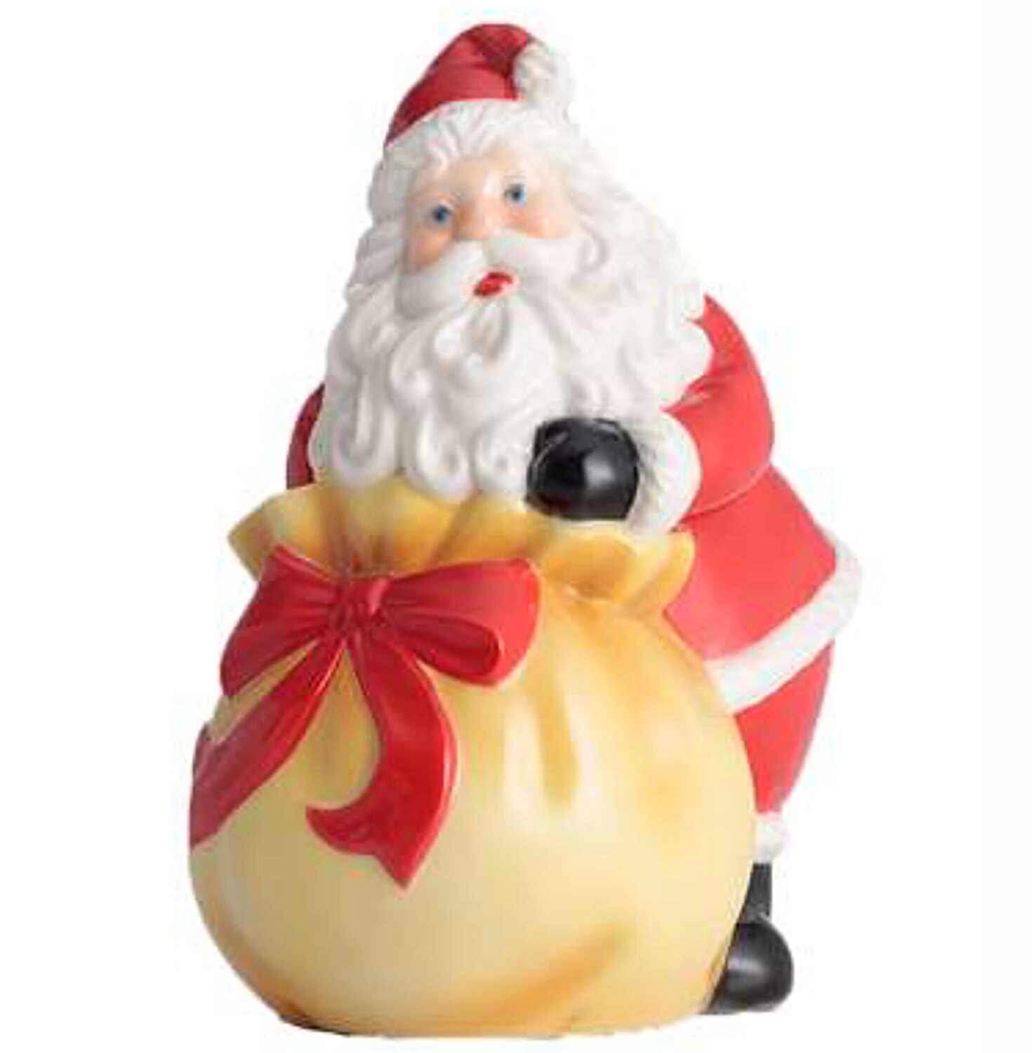 Franz Porcelain Funny Santa Claus Santa With Gift Bag Figurine FZ02779
