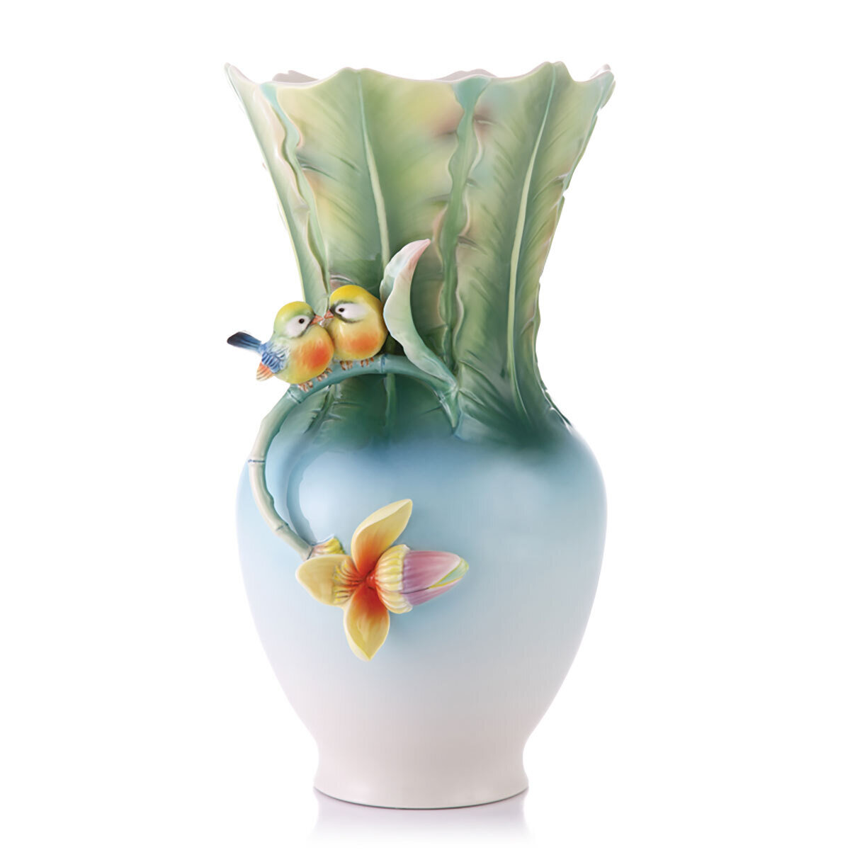 Franz Porcelain Enduring Affections Lovebird Vase FZ03421