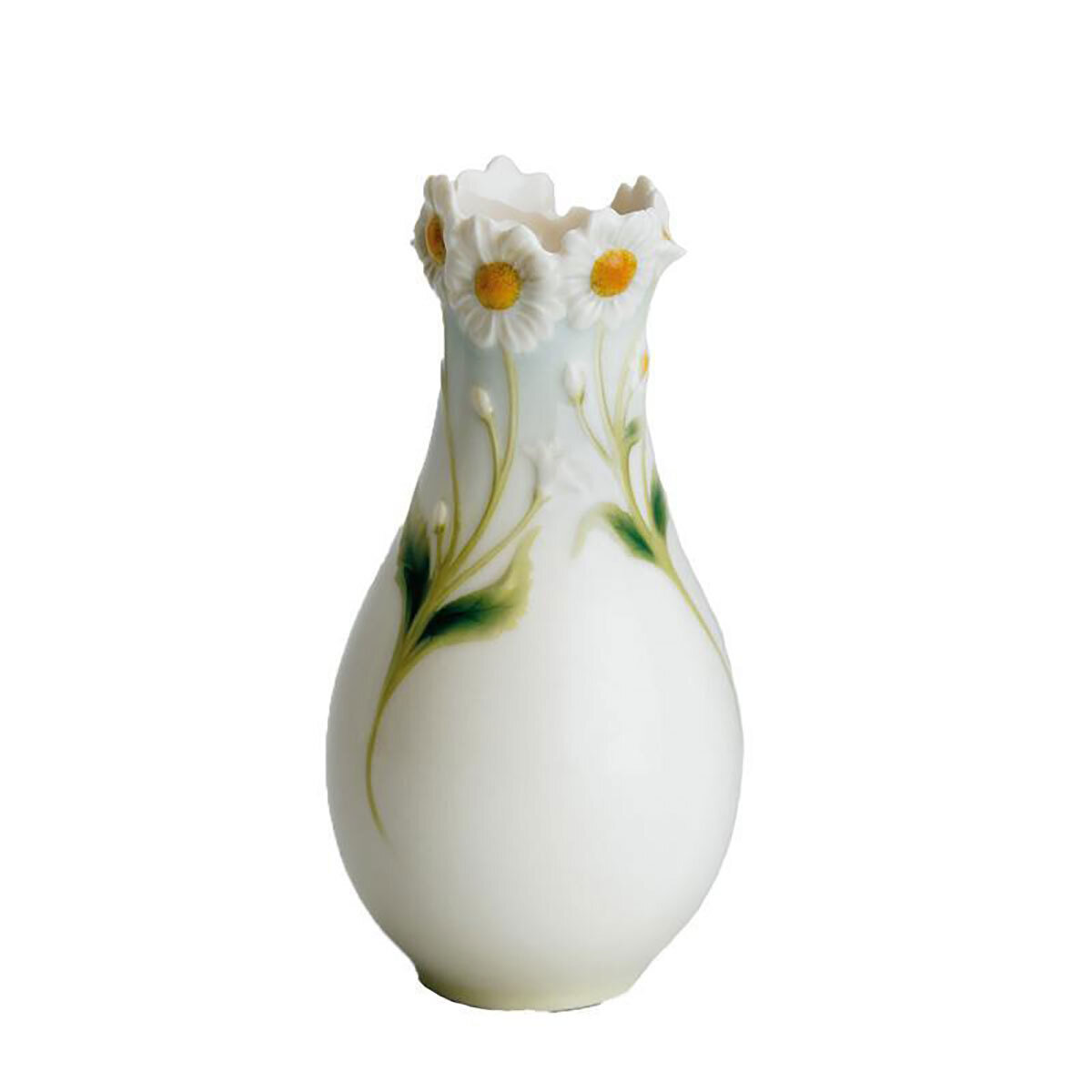 Franz Porcelain Delicate Daisy Small Vase 6 7 8&quot;H FZ00374, MPN: FZ00374,