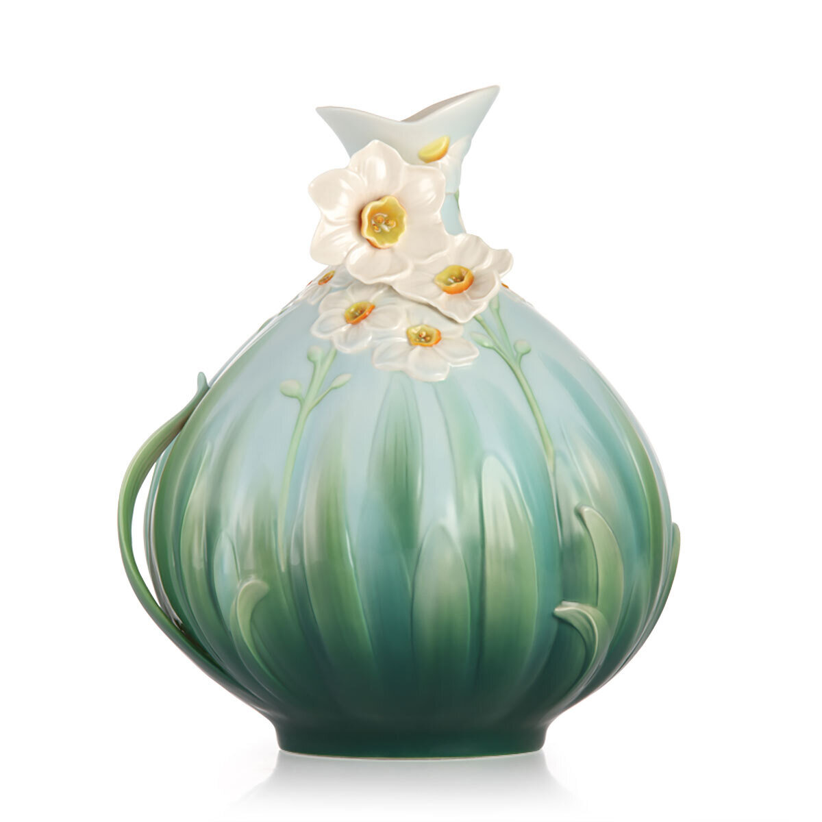 Franz Porcelain Continuous Luck Daffodil Vase FZ03193