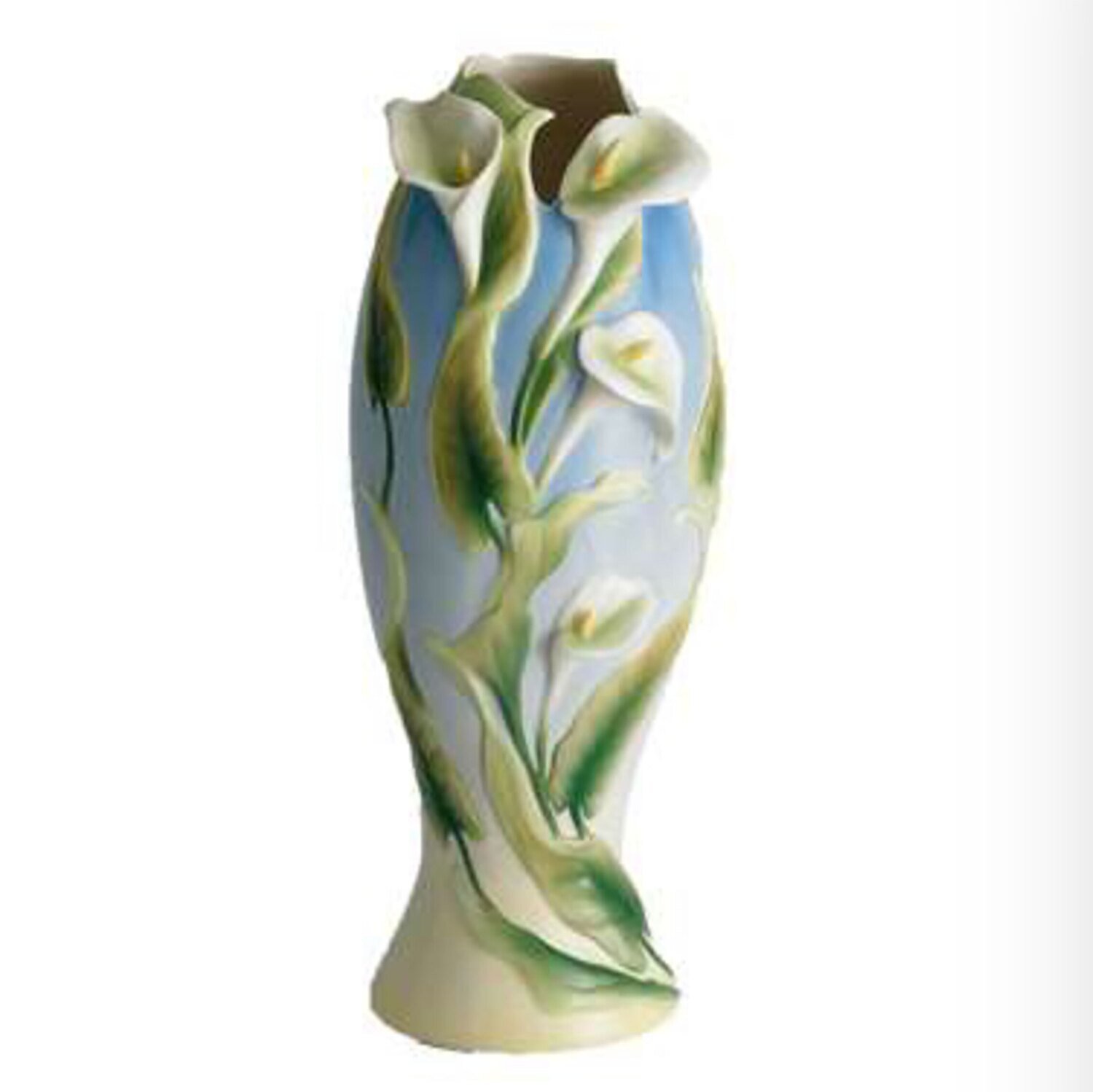 Franz Porcelain Calla Lily Flower Large Vase Limited Edition 200 FZ10003, MPN: FZ10003,
