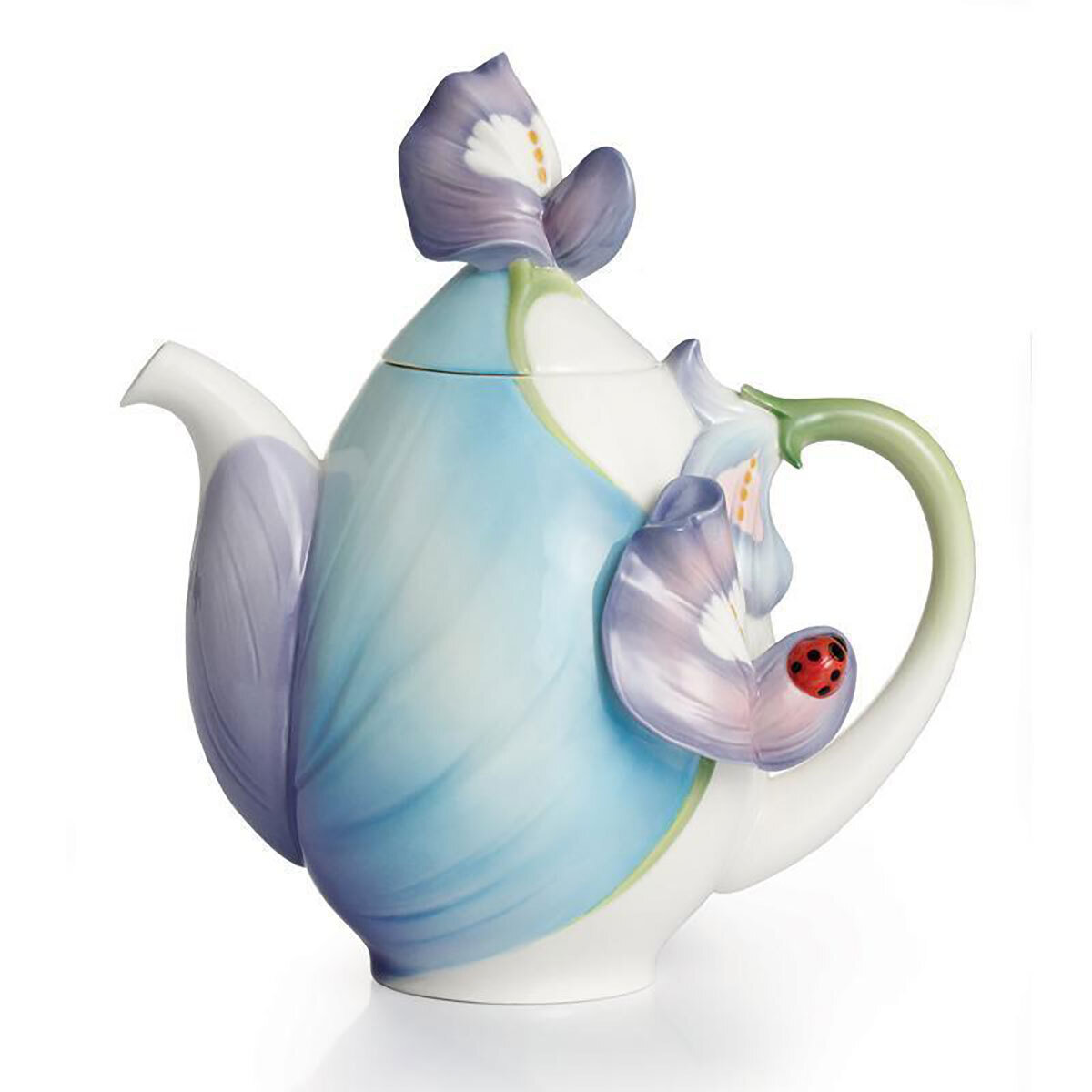 Franz Porcelain Blooming Bluebonnets Collection Teapot FZ02290