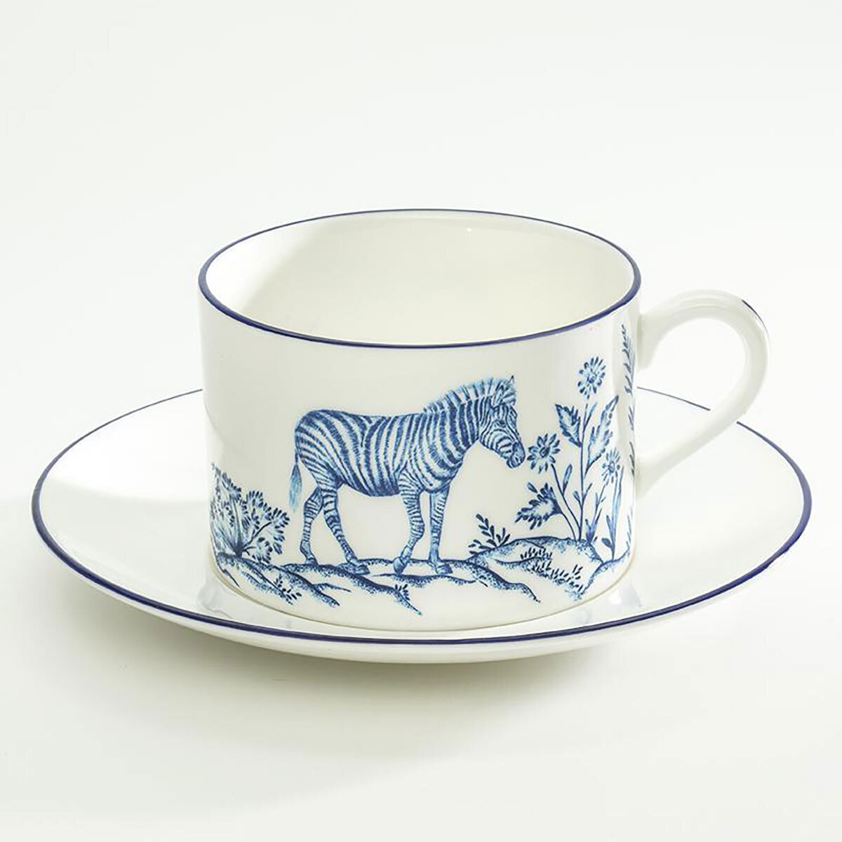 Halcyon Days Nina Campbell Serengeti Zebra Tea Cup &amp; Saucer BCNCSZ11TSC, MPN: BCNCSZ11TSC,