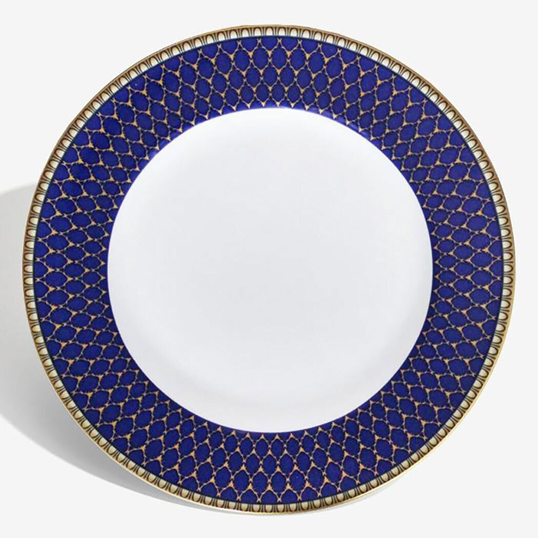 Halcyon Days Gordon Castle Antler Trellis Midnight Gold 6 Inch Plate BCGAT116PG, MPN: BCGAT116PG,