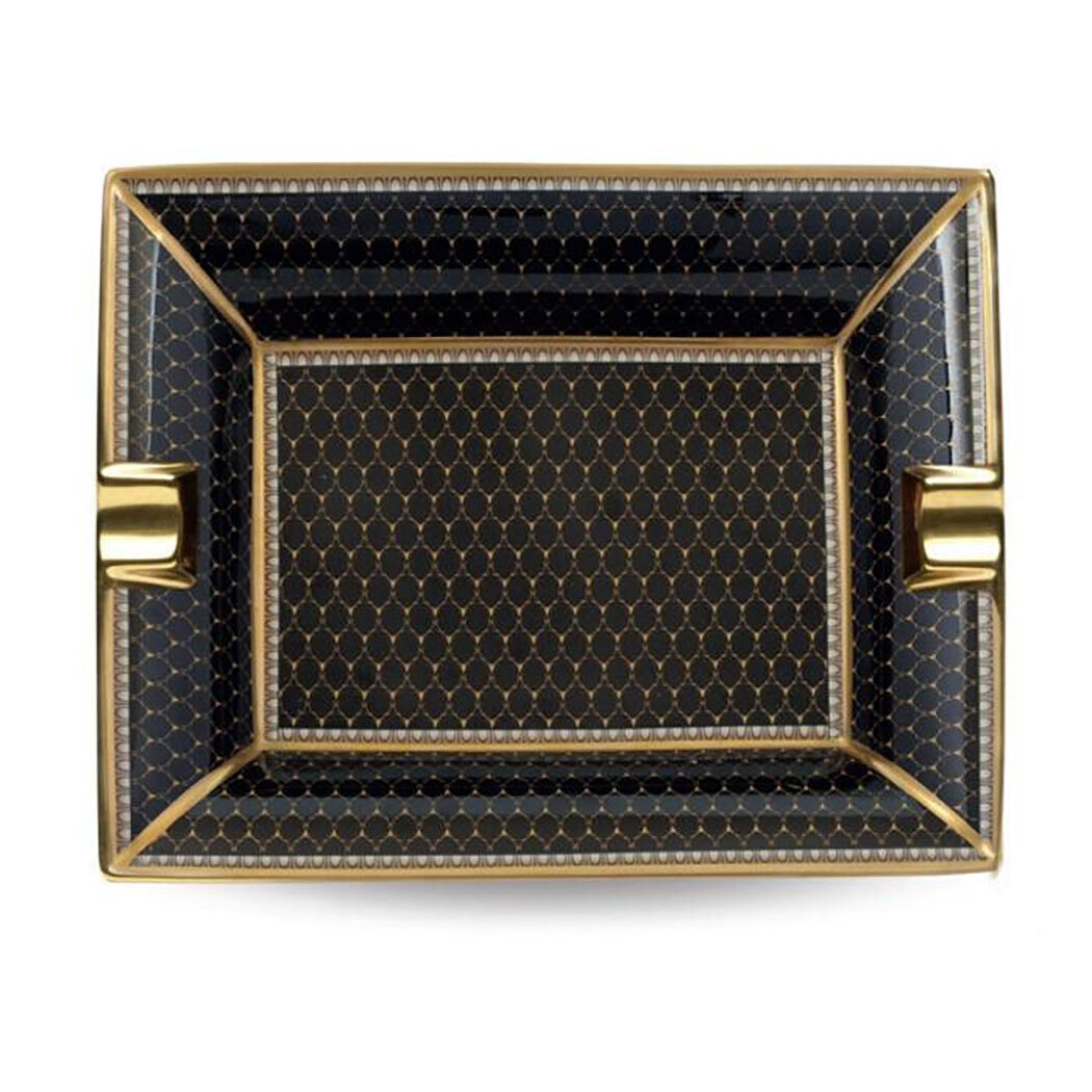 Halcyon Days Gordon Castle Antler Trellis Black Gold Ashtray BCGAT02ASG, MPN: BCGAT02ASG,
