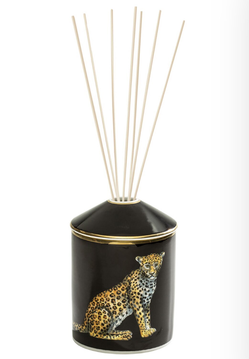 Halcyon Days MW Leopard Black Gold Reed Diffuser BCMWL02DFG