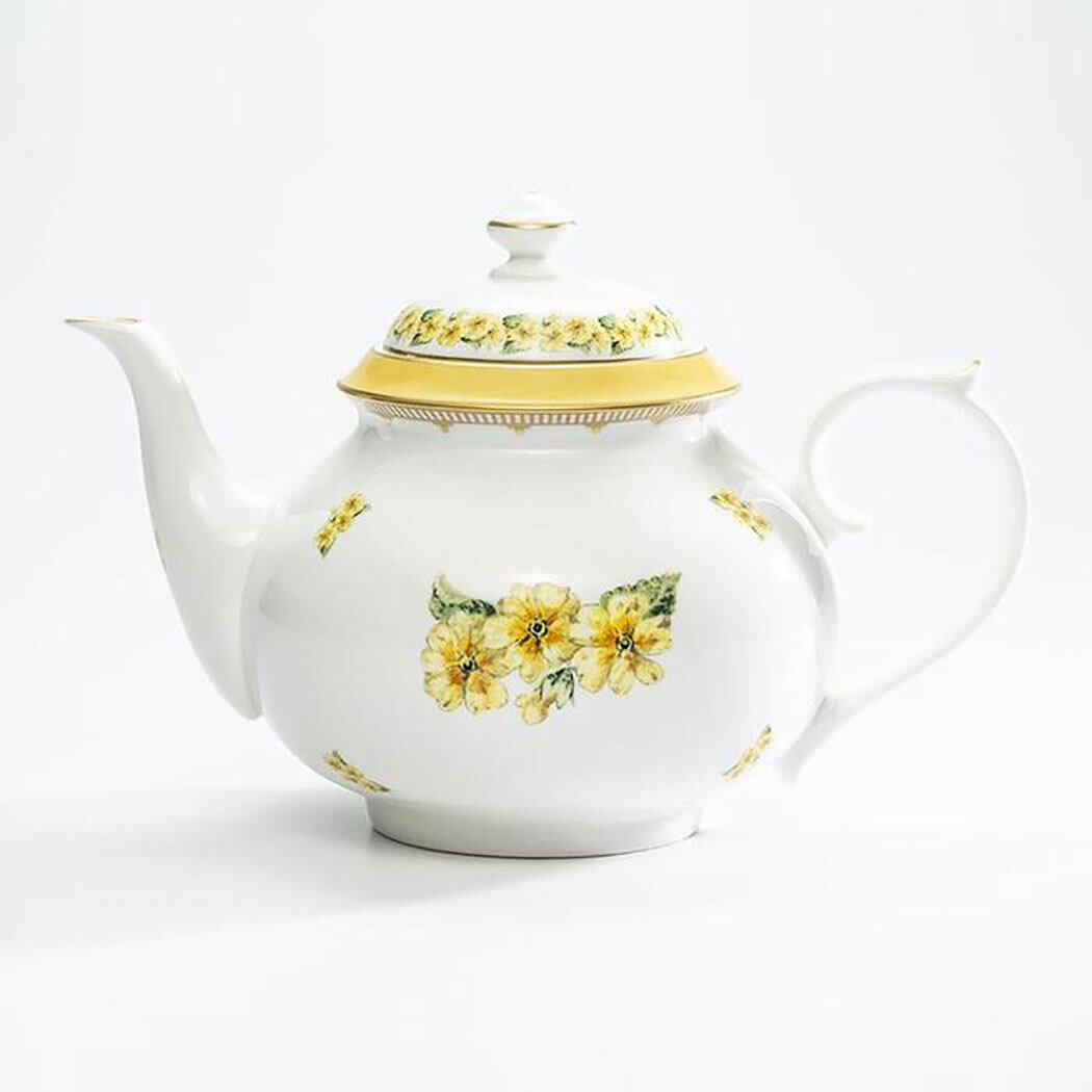 Halcyon Days CoM Shell Garden Primula Early Morning Tea Pot BCCPR01EMTG, MPN: BCCPR01EMTG,
