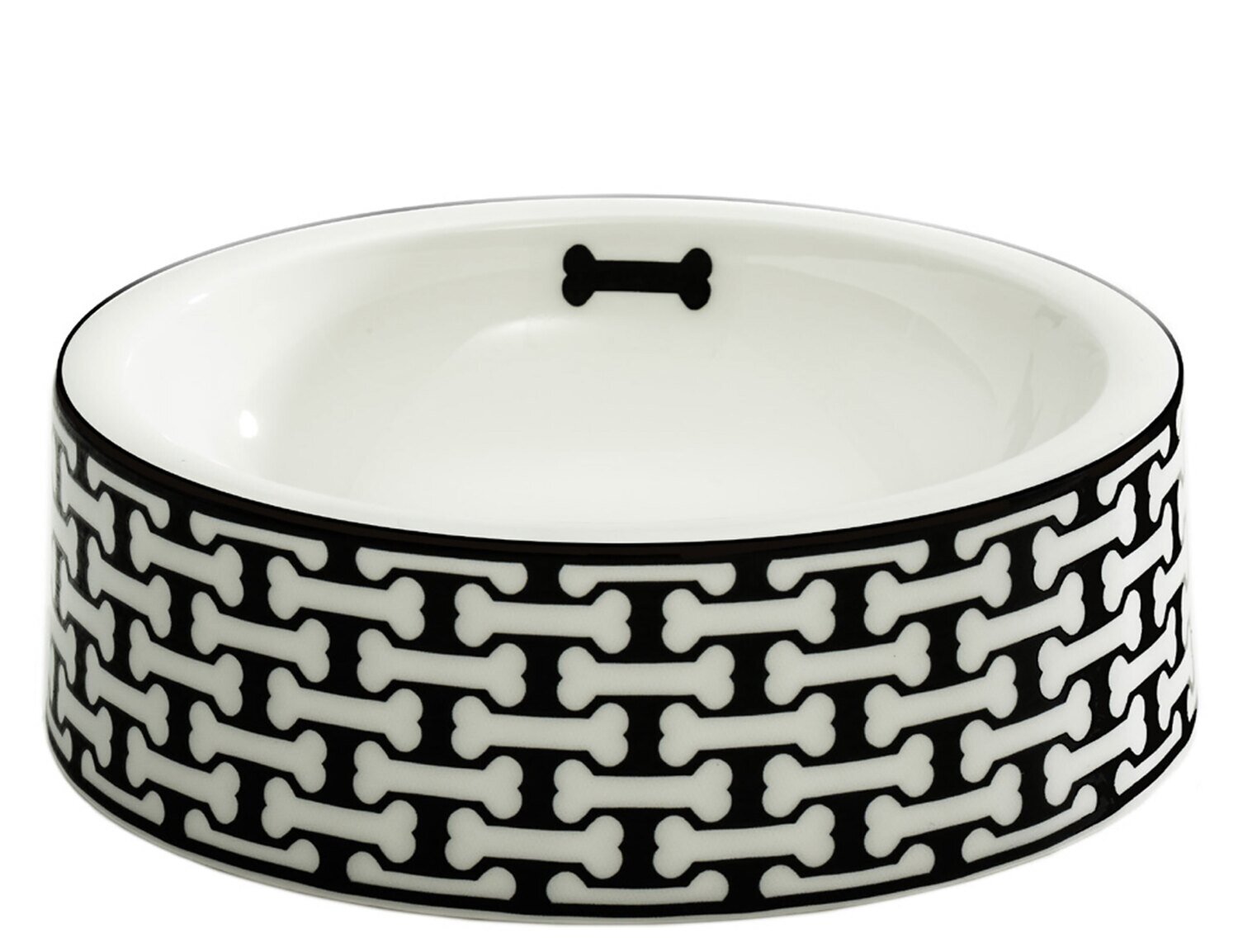 Halcyon Days Bone Trellis Black Large Bowl BCBTR01DBLN, MPN: BCBTR01DBLN,