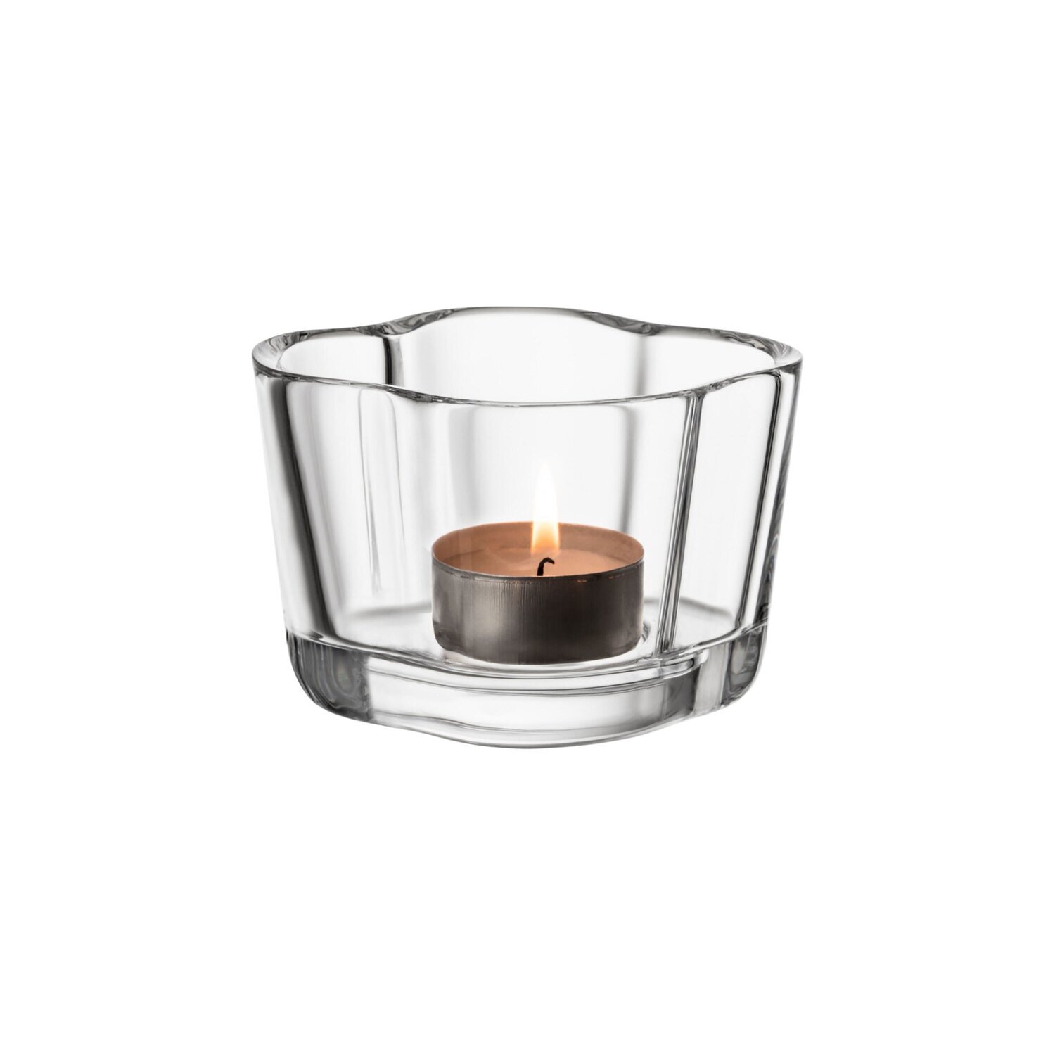 iittala Aalto Tealight Candleholder 2.25 Inch Clear