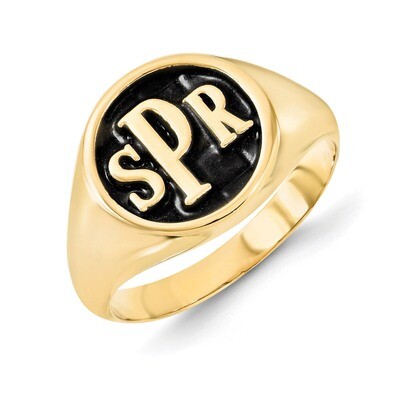 Monogram Signet Ring 10k Yellow Gold 10XNR44Y, MPN: 10XNR44Y, 886774270951