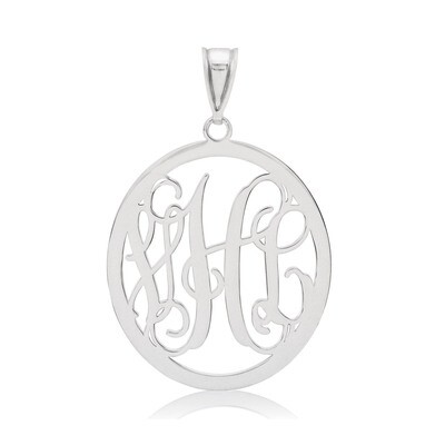 Monogram Pendant .013 Gauge 14k White Gold XNA498W, MPN: XNA498W,