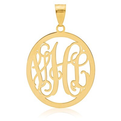 Monogram Pendant 14k Yellow Gold .013 Gauge XNA498Y, MPN: XNA498Y,
