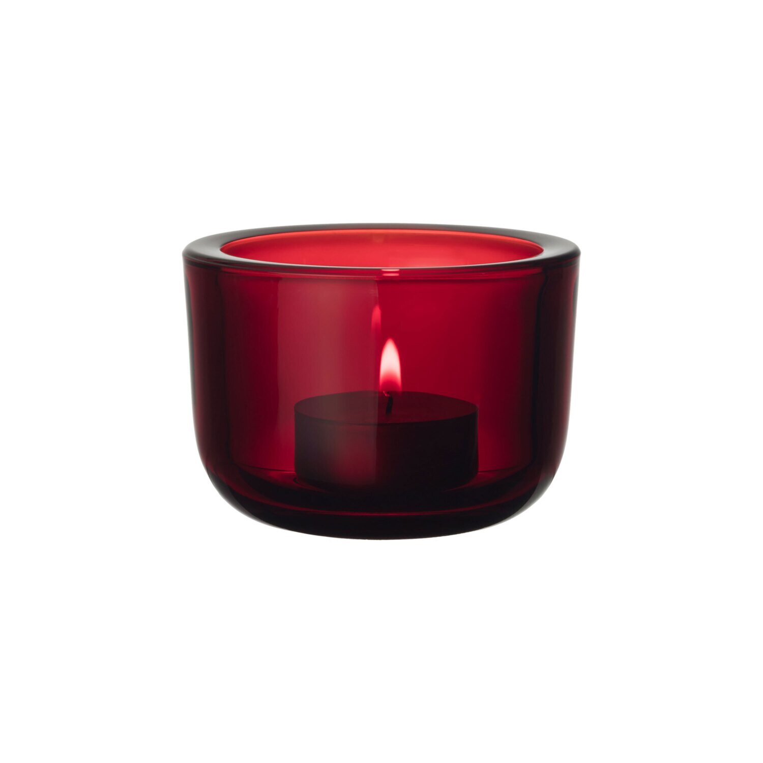 iittala Valkea Tealight Candleholder Cranberry