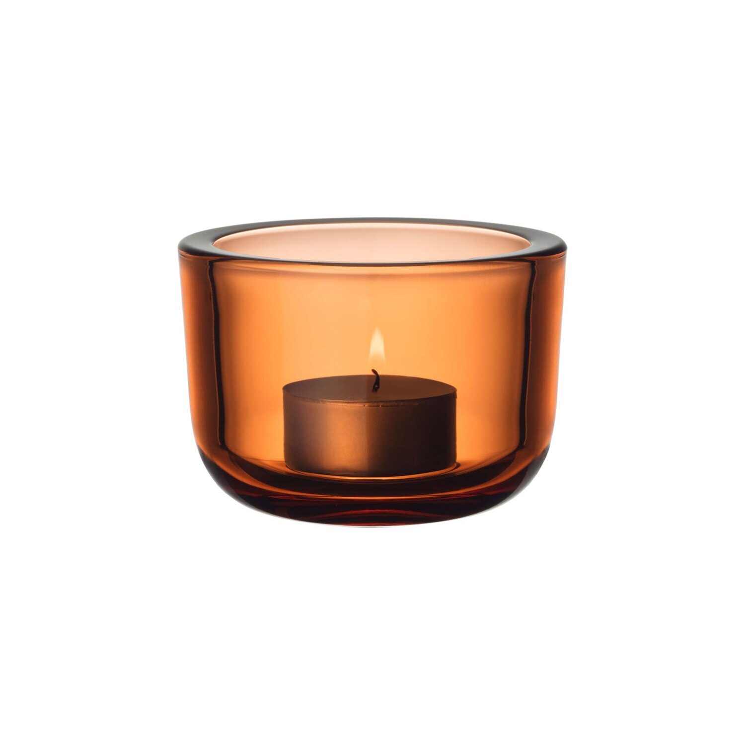 iittala Valkea Tealight Candleholder 2.25 Inch Seville Orange