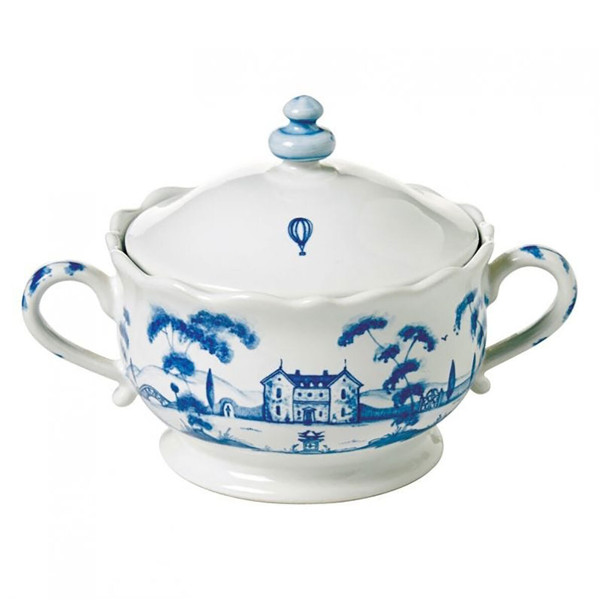 Juliska Country Estate Delft Blue Sugar Pot Main House CE27/44, MPN: CE27/44, 810044027112