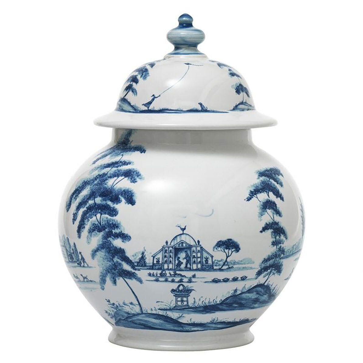 Juliska Country Estate Delft Blue 10 Inch Lidded Ginger Jar Garden Follies CE42/44, MPN: CE42/44, 8…