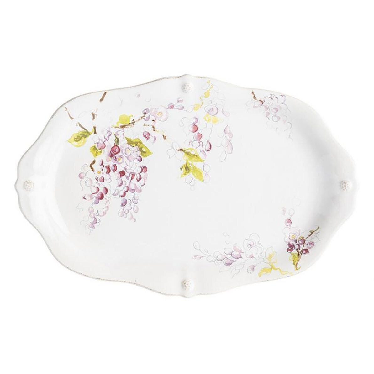 Juliska Berry &amp; Thread Floral Sketch 16 Inch Wisteria Platter FB119D/88, MPN: FB119D/88, 8100348309…