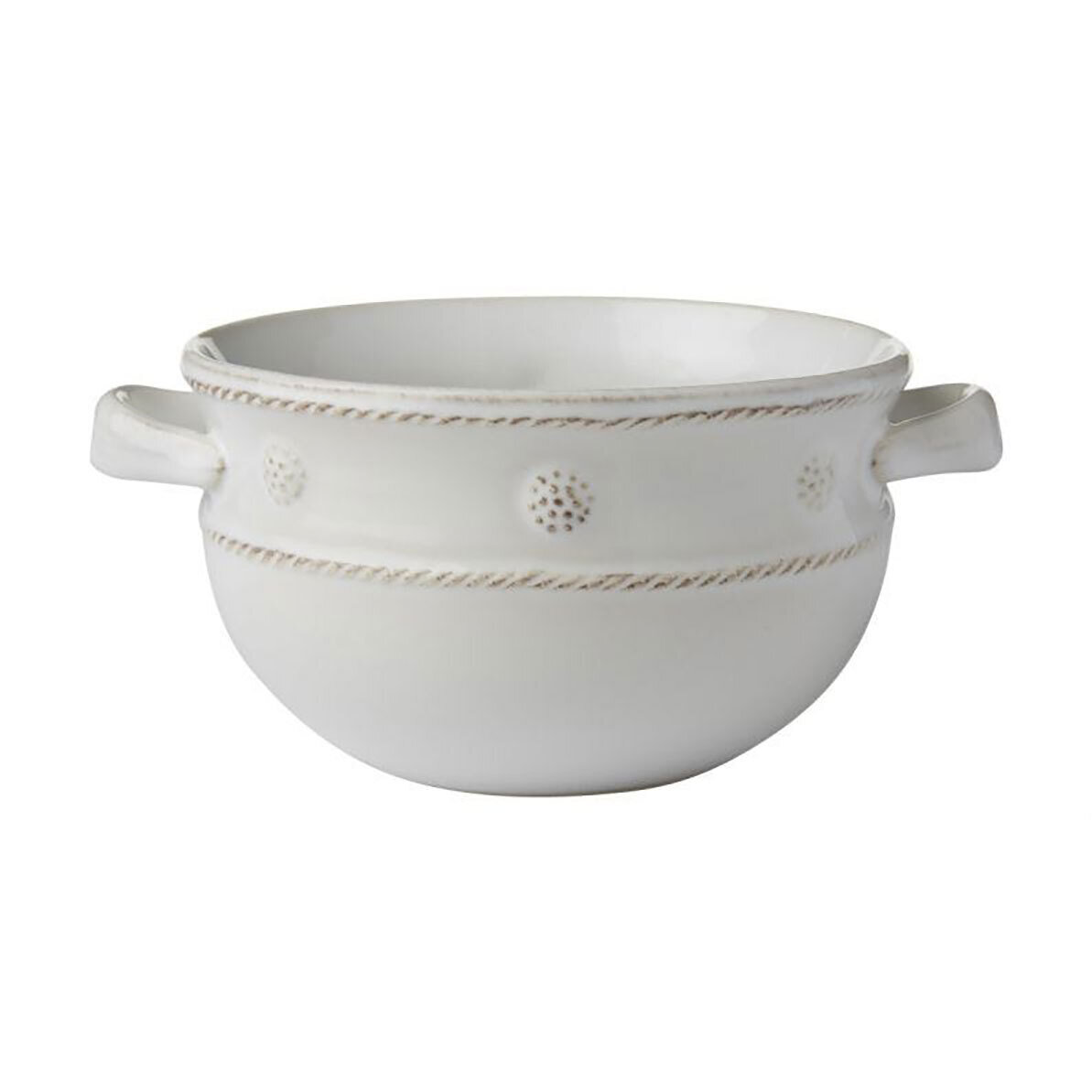 Juliska Berry &amp; Thread Whitewash 2 Handled Soup Chili Bowl JA112/W, MPN: JA112/W, 815261022377