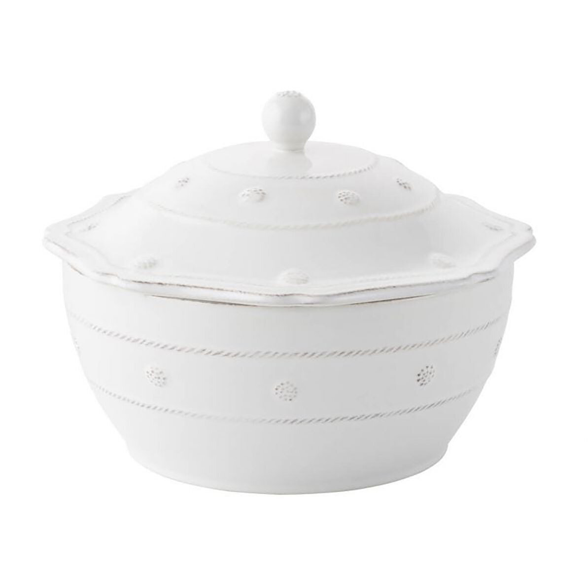 Juliska Berry &amp; Thread Whitewash 9.5 Inch Covered Casserole JA16/W, MPN: JA16/W, 851550001869
