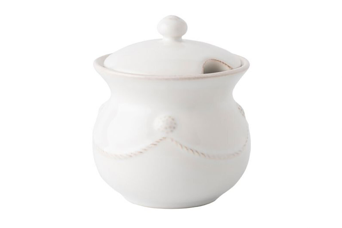 Juliska Berry &amp; Thread Whitewash Lidded Sugar Pot JA27X/W, MPN: JA27X/W, 815261023992