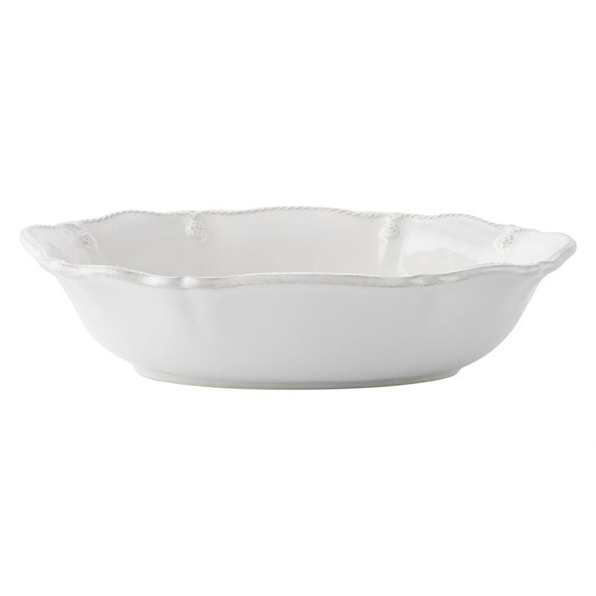 Juliska Berry &amp; Thread Whitewash 12 Inch Oval Serving Bowl JA98/W, MPN: JA98/W, 810044027365
