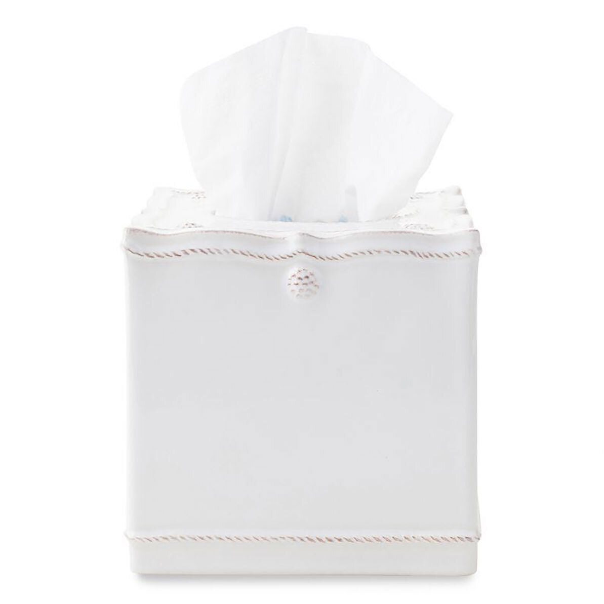 Juliska Berry &amp; Thread Whitewash Tissue Box Cover JAV02/W, MPN: JAV02/W, 810034834249