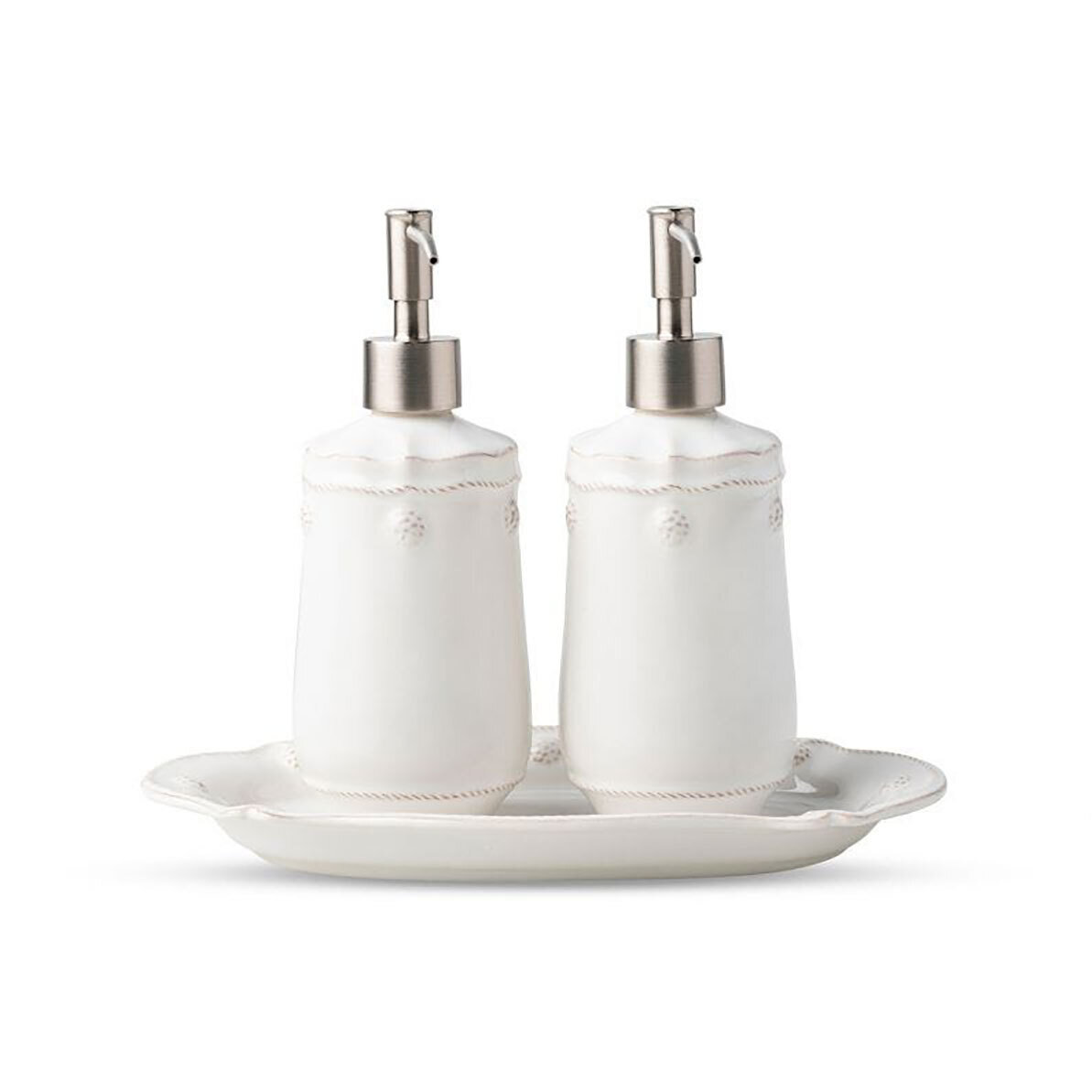 Juliska Berry &amp; Thread Whitewash 3 Piece Kitchen Essentials Set of 2 JAV04SET/W, MPN: JAV04SET/W, 8…