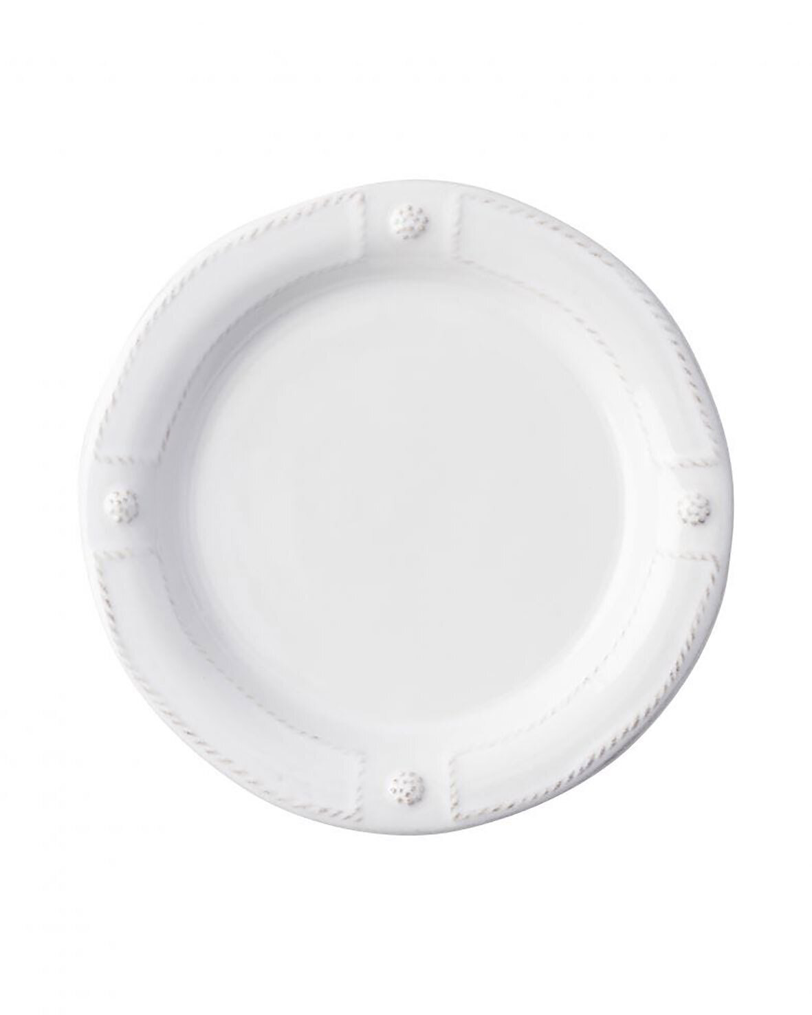 Juliska Berry &amp; Thread French Panel Whitewash Side Cocktail Plate JB03/W, MPN: JB03/W, 815261020199