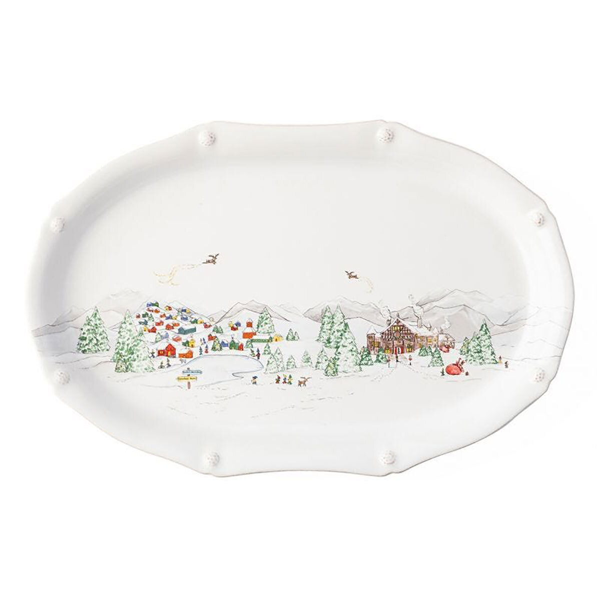 Juliska Berry &amp; Thread North Pole 17 Inch Platter JN73/88