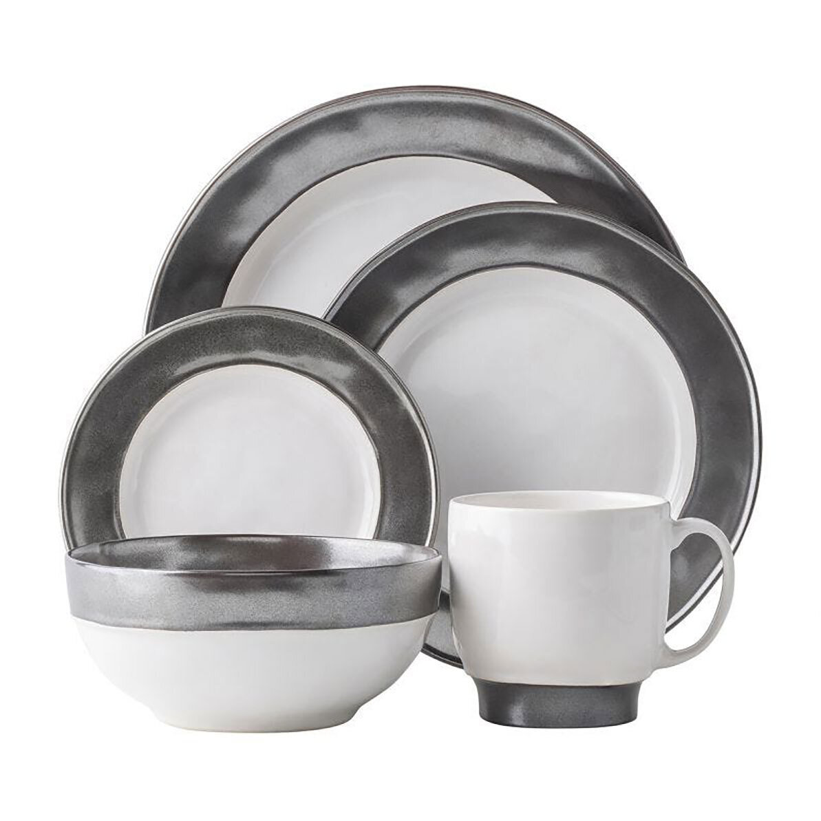 Juliska Emerson White Pewter 5 Piece Place Setting KP29/92, MPN: KP29/92, 810882035461