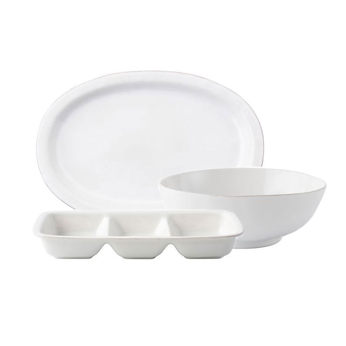 Juliska Puro Whitewash 3 Piece Essential Serving Set KS200SETX/10, MPN: KS200SETX/10, 810034834959