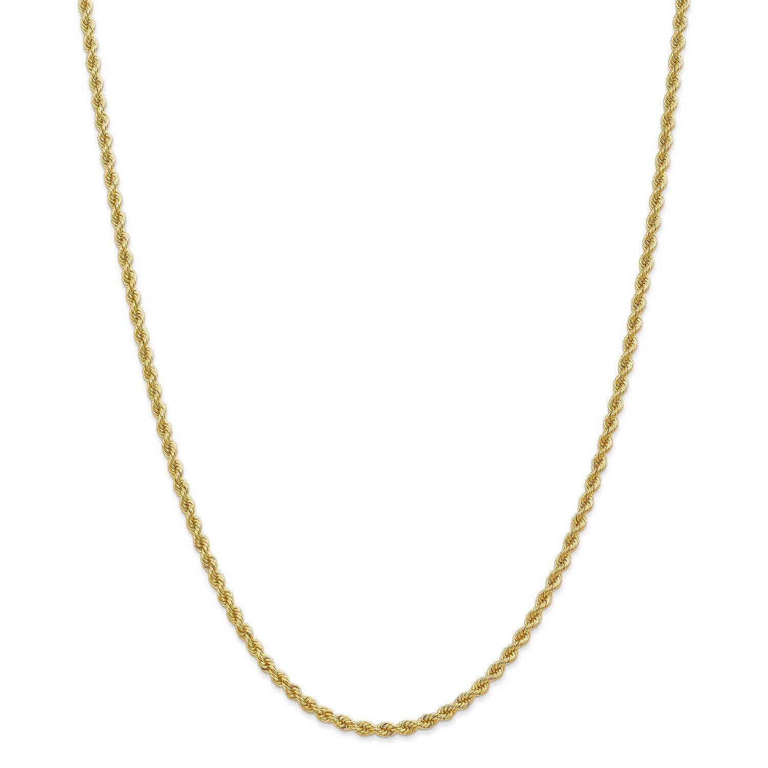 2.75mm Regular Rope Chain 36 Inch 14k Gold 021S-36, MPN: 021S-36, 883957165646