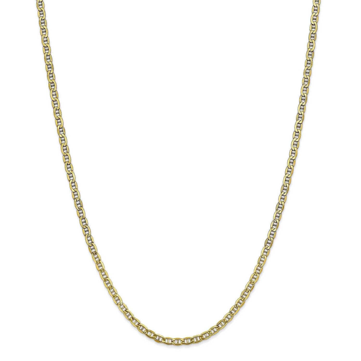 3.2mm Semi-Solid Anchor Chain 22 Inch 10k Gold 10BC122-22, MPN: 10BC122-22, 191101730894