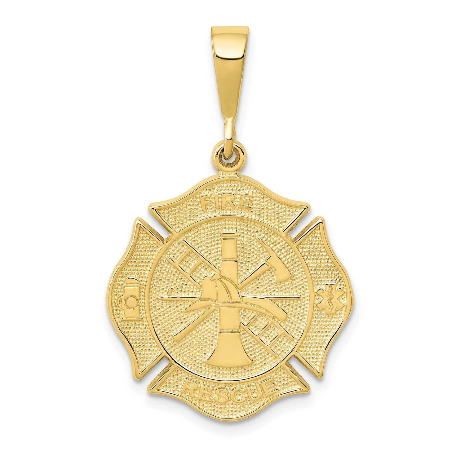 Fire Rescue Pendant 10k Gold 10C1790, MPN: 10C1790, 191101085017