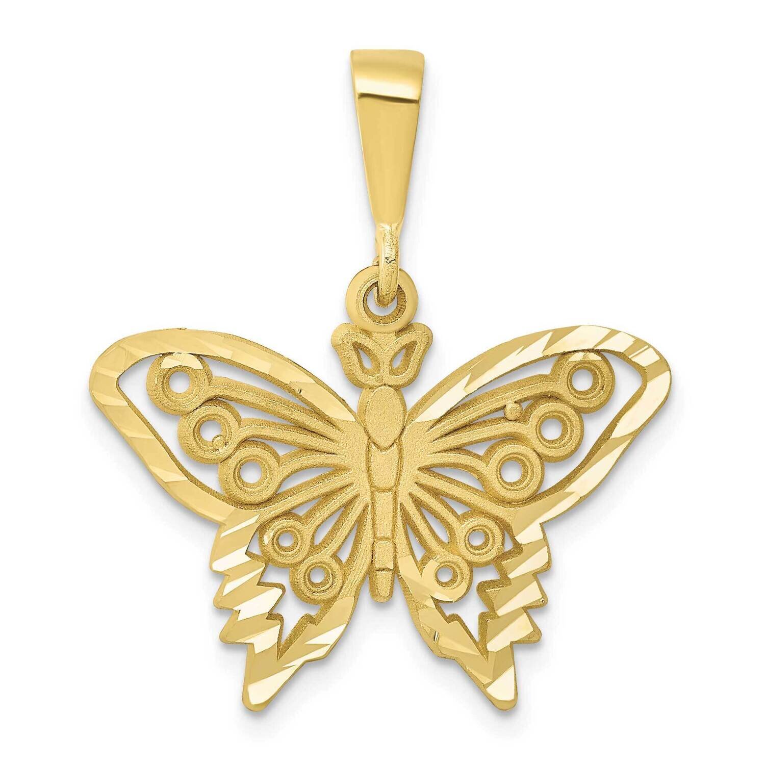 Butterfly Charm 10k Gold 10C1849, MPN: 10C1849,