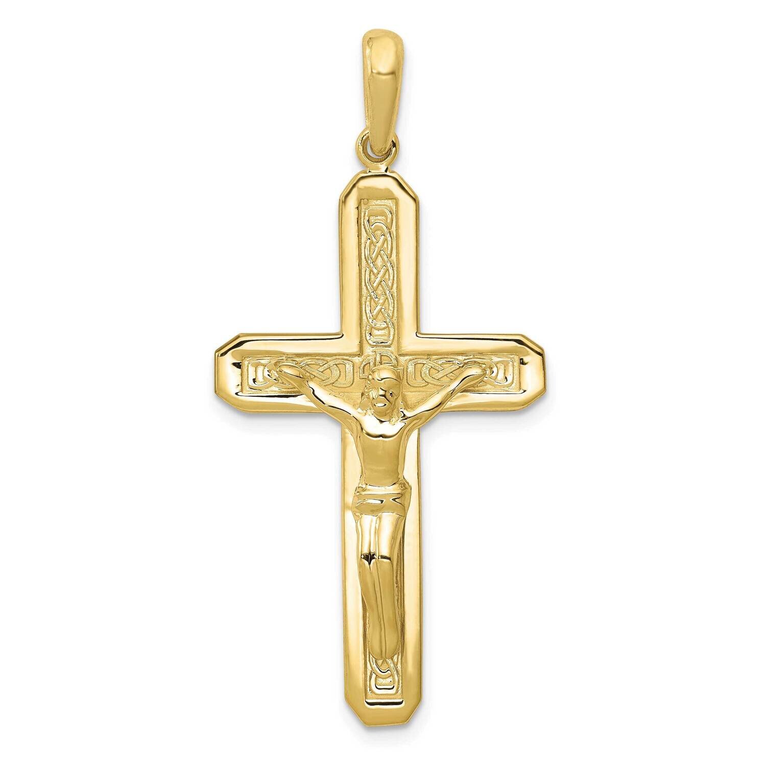 Crucifix Pendant 10k Gold Polished 10C1984