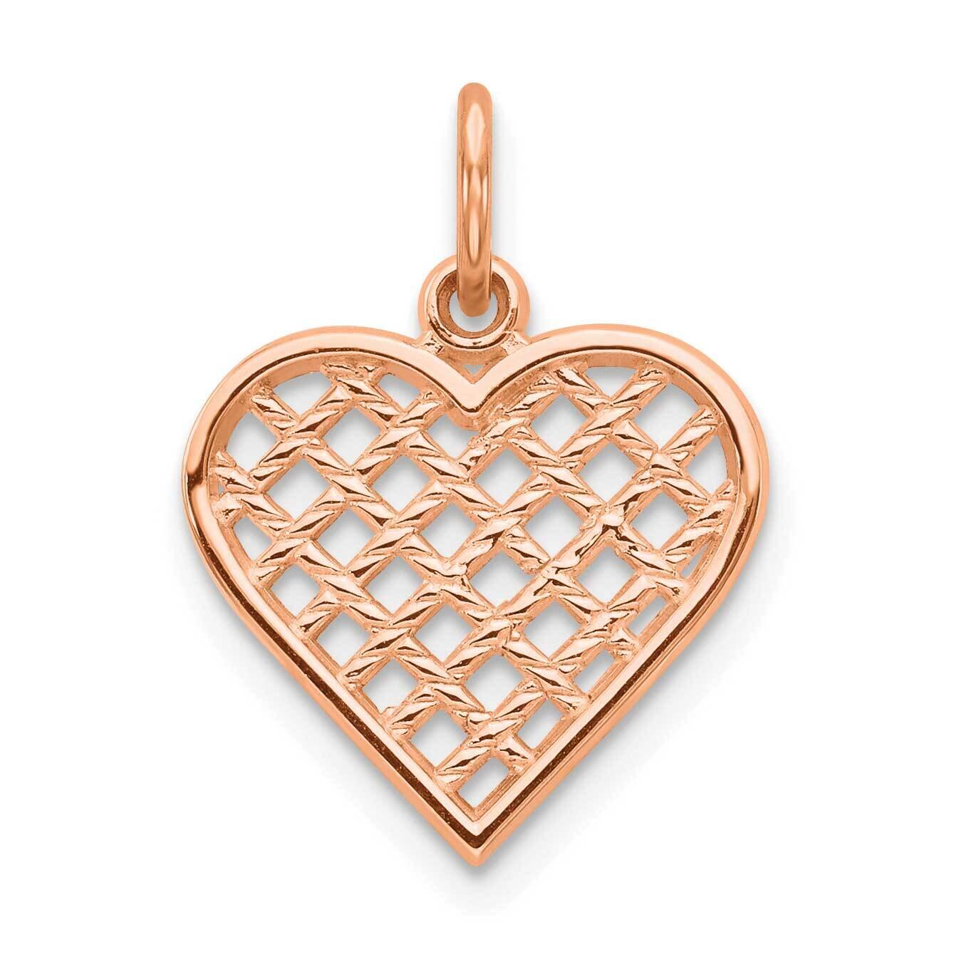 Heart Charm 10k Rose Gold 10C216R, MPN: 10C216R,