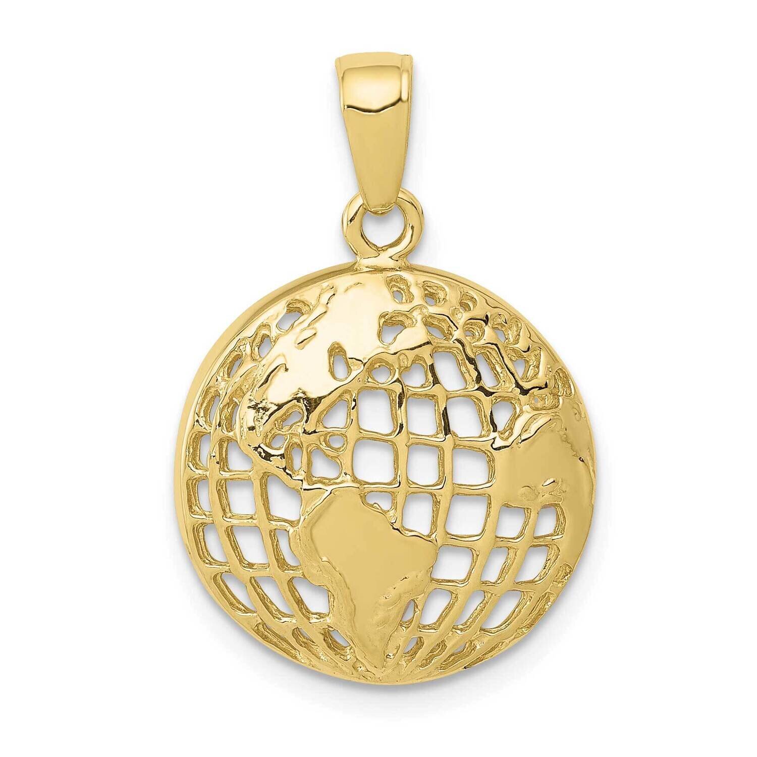 Globe Pendant 10k Gold Polished 10C2246, MPN: 10C2246,