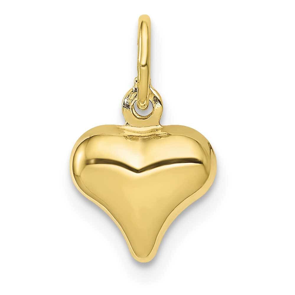 3-D Heart Charm 10k Gold Polished 10C2905