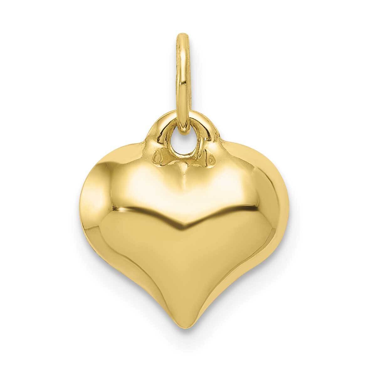 3-D Heart Pendant 10k Gold Polished 10C2907