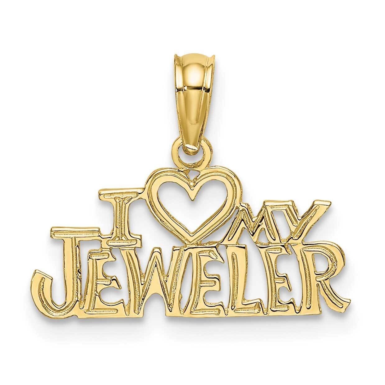 I Heart My Jeweler Charm 10k Gold 10C2962, MPN: 10C2962,