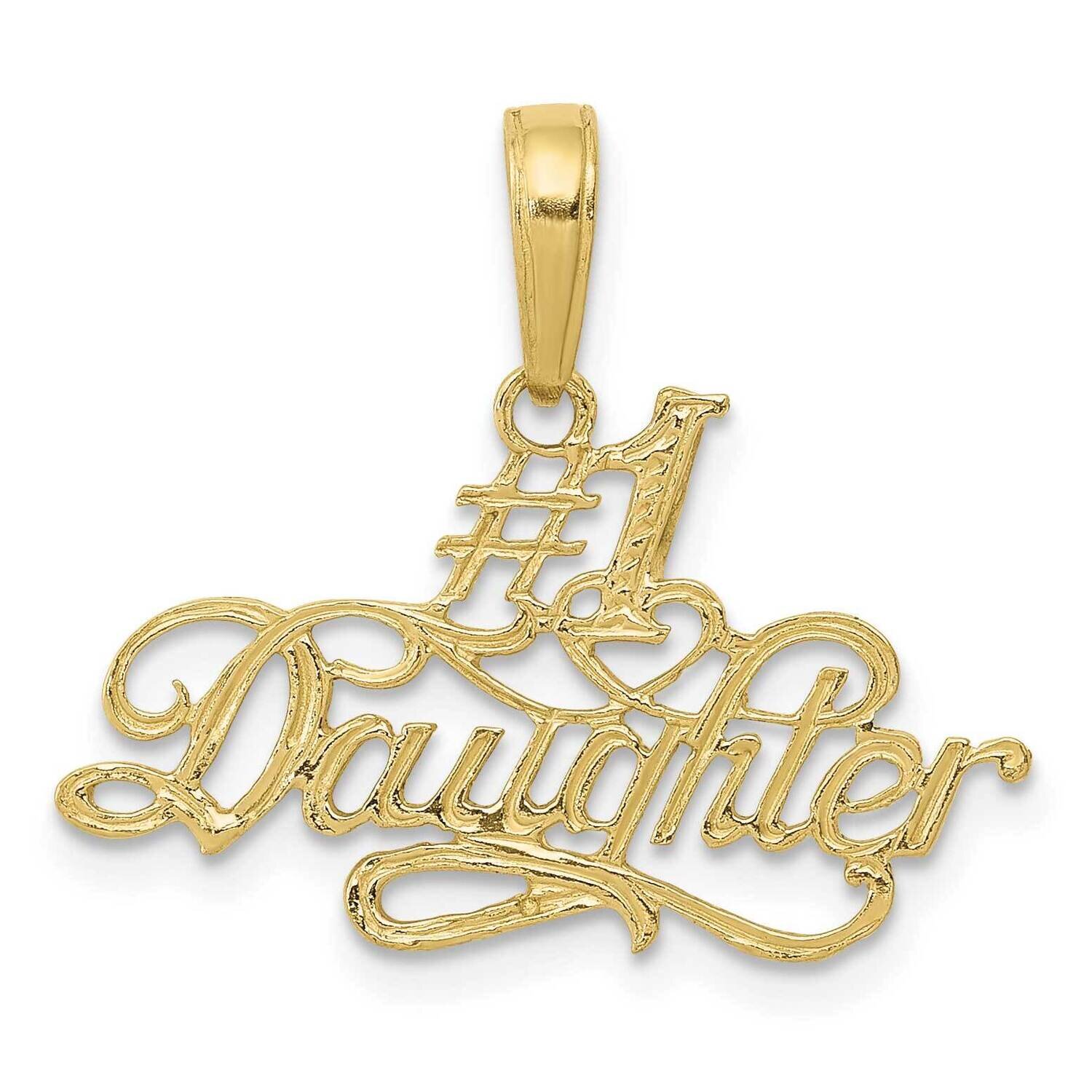 #1 Daughter Pendant 10k Gold 10C3012, MPN: 10C3012,