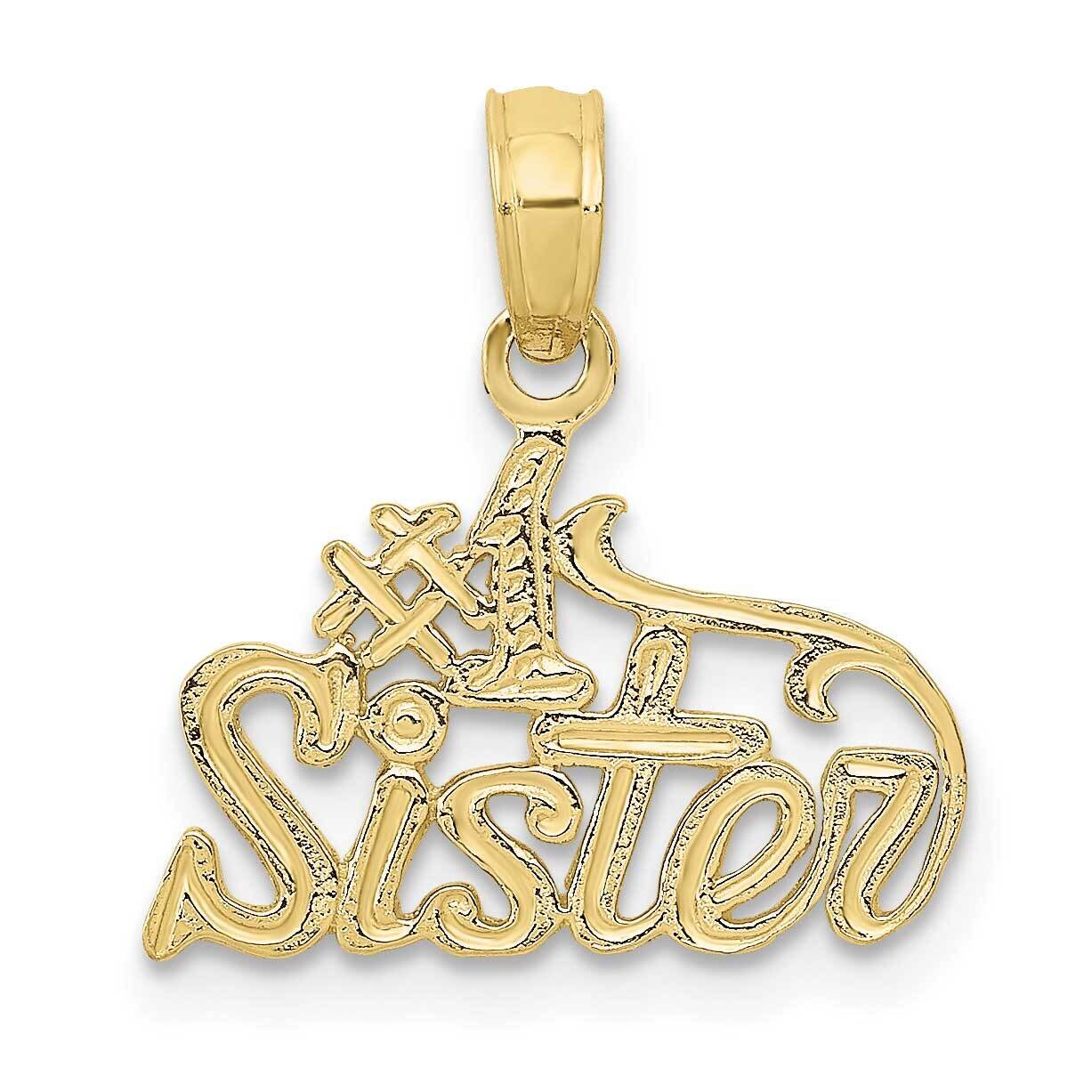 #1 Sister Pendant 10k Gold 10C3025, MPN: 10C3025,