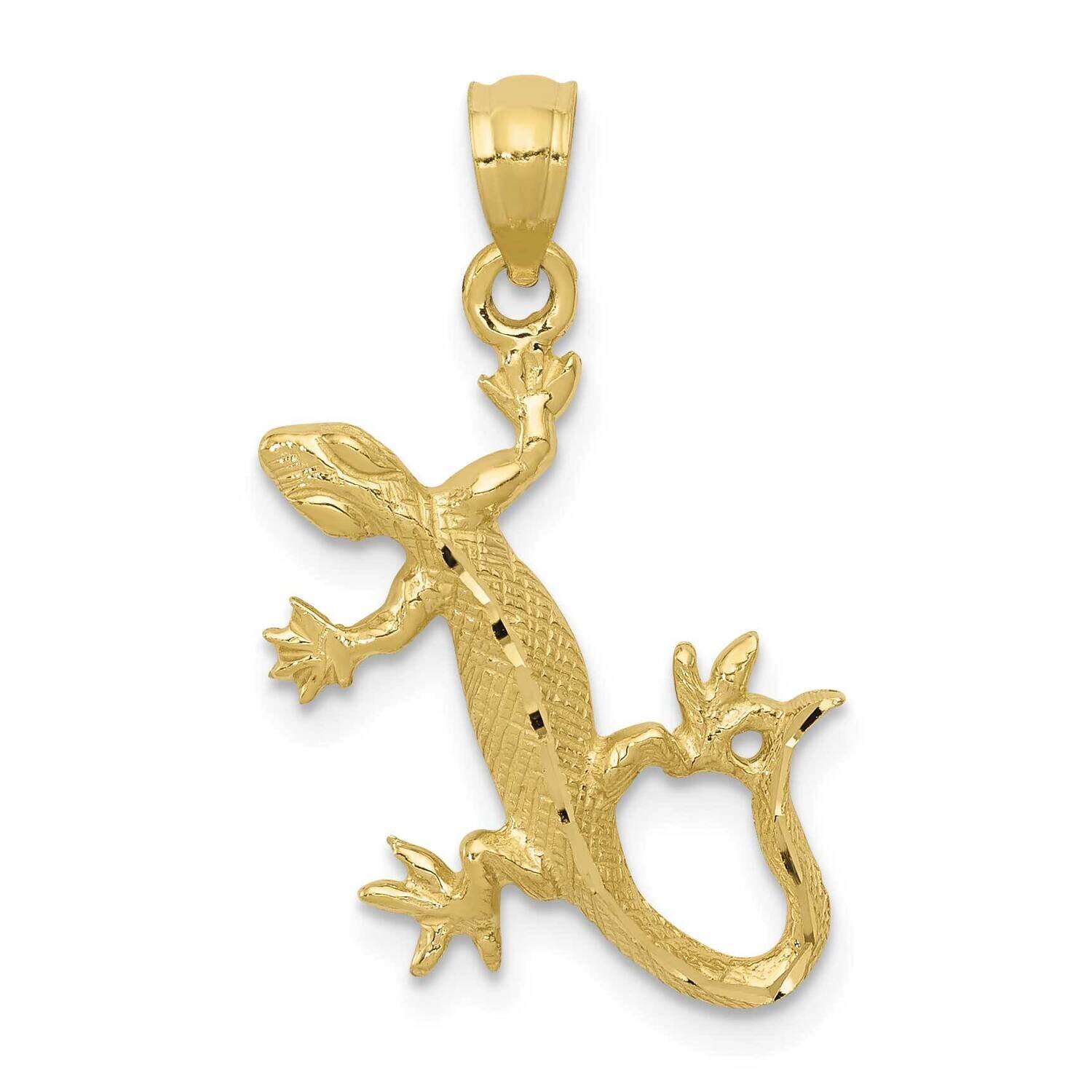 Diamond-Cut Lizard Pendant 10k Gold 10C3048, MPN: 10C3048,