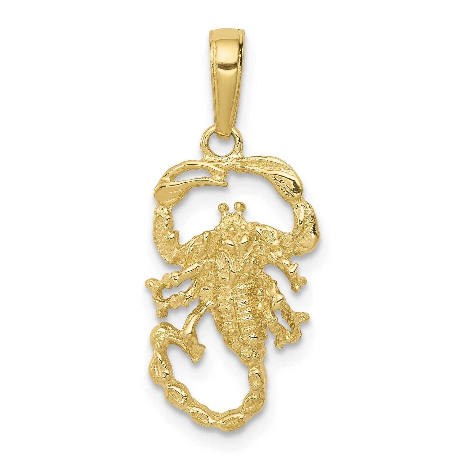 Scorpion Charm 10k Gold 10C3049
