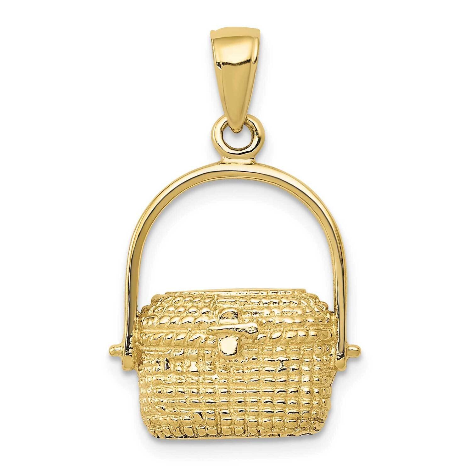 Large Nantucket Basket Pendant 10k Gold 10C3335, MPN: 10C3335,