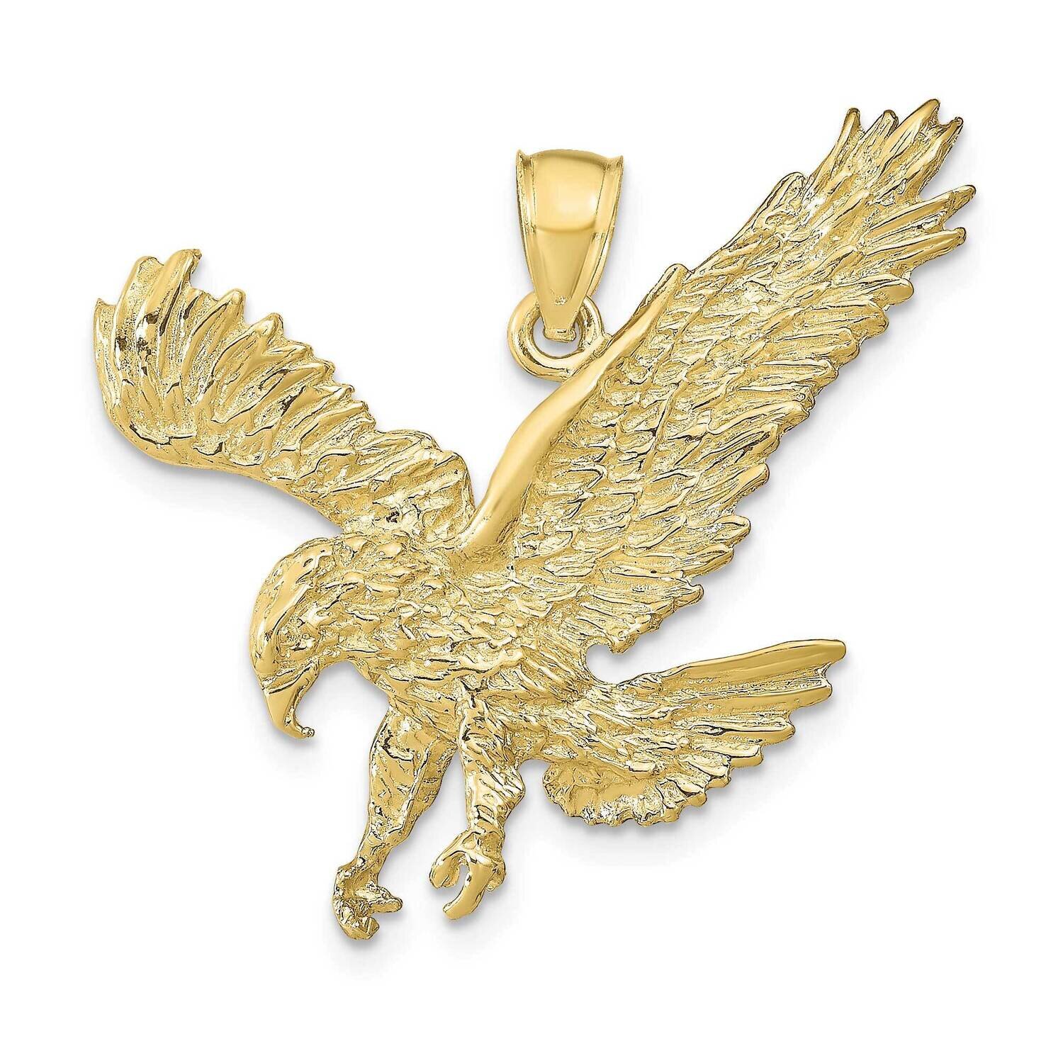 Textured Eagle Landing Pendant 10k Gold 10C3488, MPN: 10C3488,