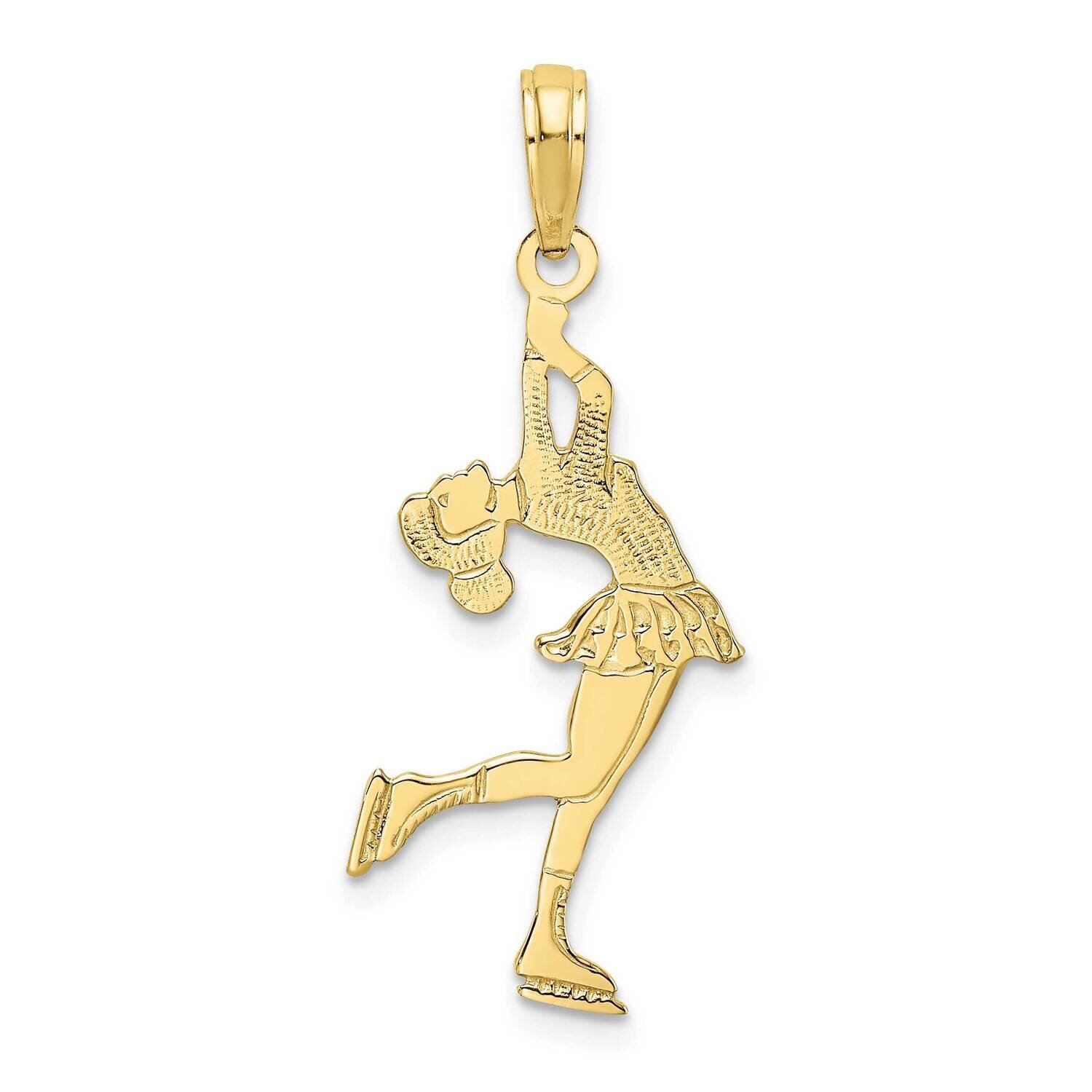 Ice Skater Turning Charm 10k Gold 10C3757, MPN: 10C3757,